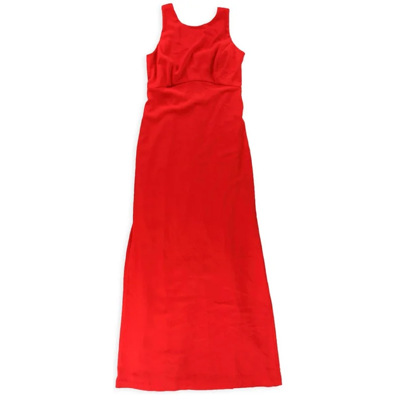 women's halter dressesRalph Lauren Womens Crepe Gown Dress, Red, 10