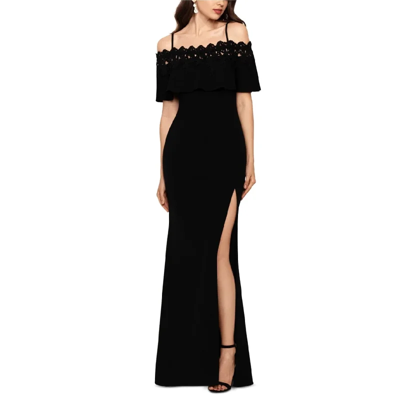 women's statement dressesBetsy & Adam Womens Lace Trim Gown Dress