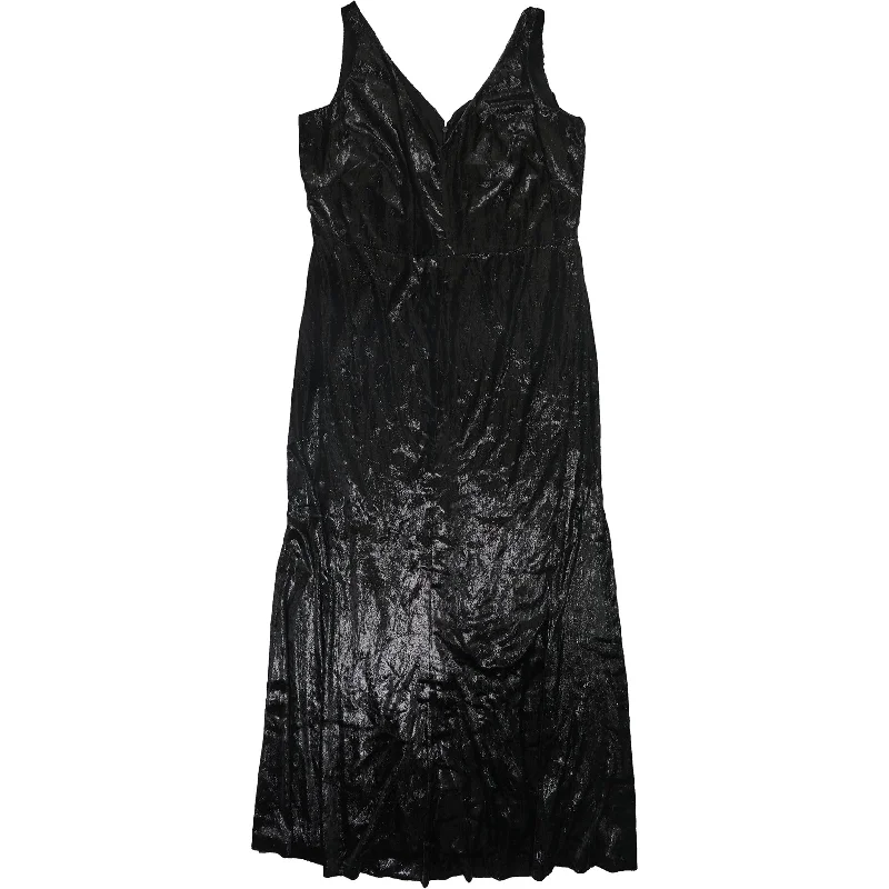 women's lace-up dressesRalph Lauren Womens Velvet Gown Dress, Black, 18