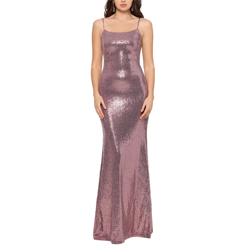 women's unique dressesBetsy & Adam Womens Sequin Gown Dress