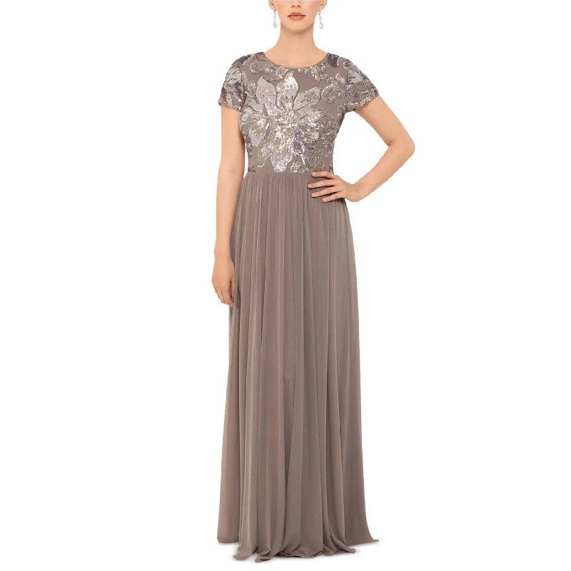 women's custom dressesBetsy & Adam Womens Sequin Gown Dress