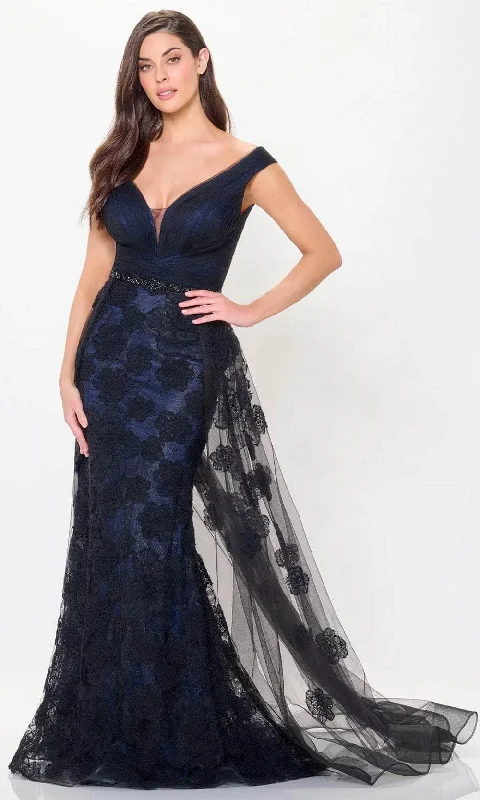 women's lightweight dressesMontage by Mon Cheri M909 - Lace Overlaid Evening Dress