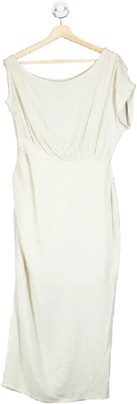 women's petite dressesRiver Island Cream Midi Dress UK 6