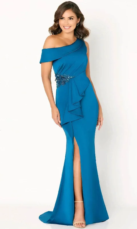 women's petite dressesCameron Blake CB782 - Draped Mermaid Evening Dress