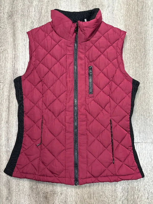 women's shearling coatsVest Puffer & Quilted By Andrew Marc In Maroon, Size: S