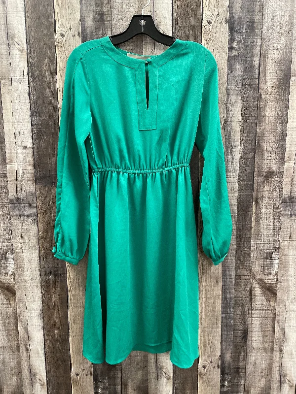 women's casual dressesDress Casual Midi By Loft In Green, Size: Xs