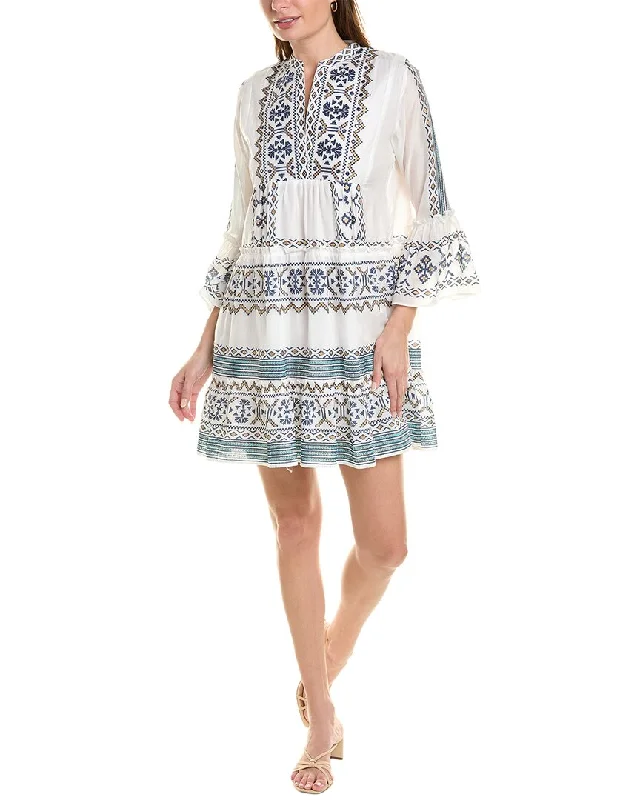 women's vacation dressesbella tu Bell-Sleeve Mini Dress