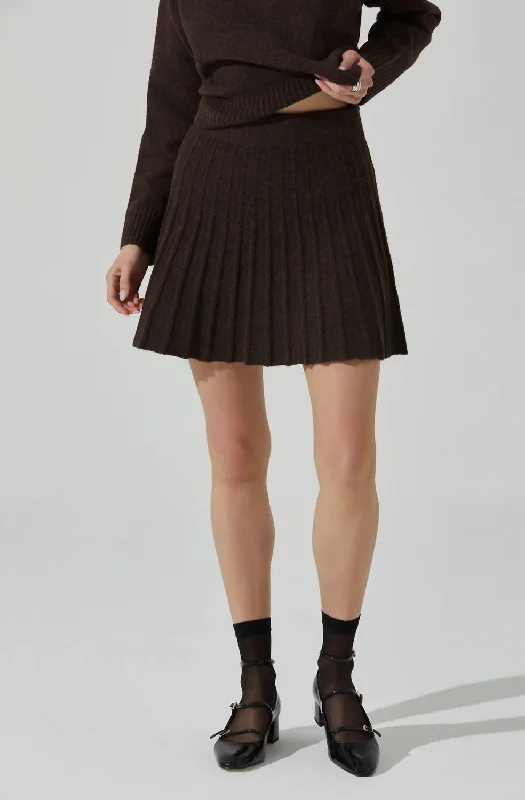 women's circle skirtsMarceline Skirt In Brown