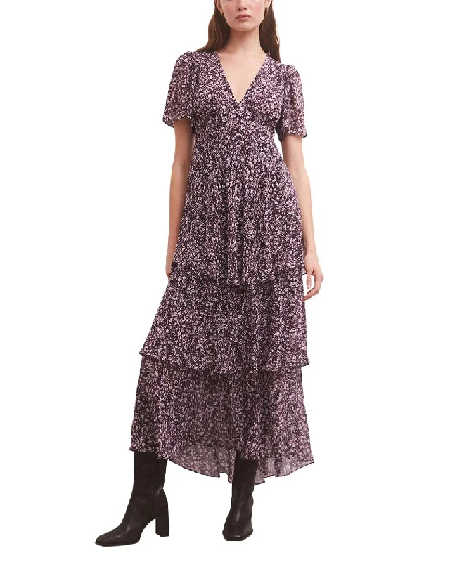 women's designer dressesZ SUPPLY Everly Floral Midi Dress