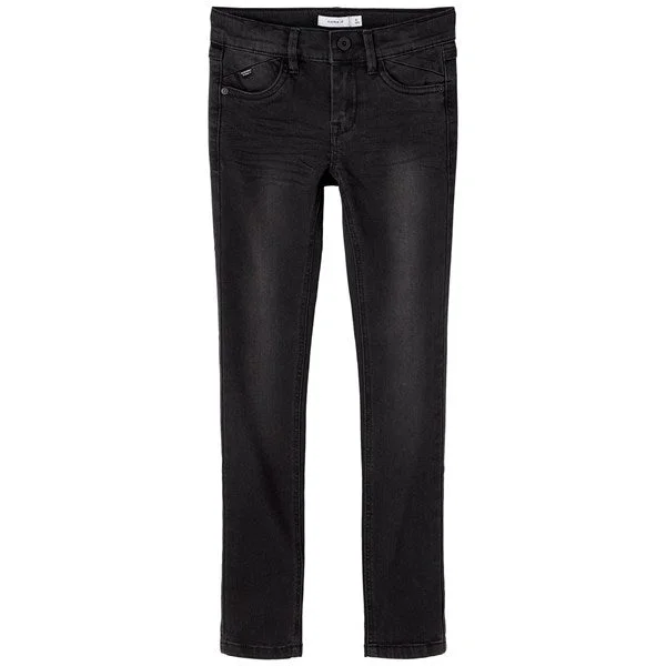 women's denim jeans with spandexName it Black Denim Pete Skinny NOOS Jeans