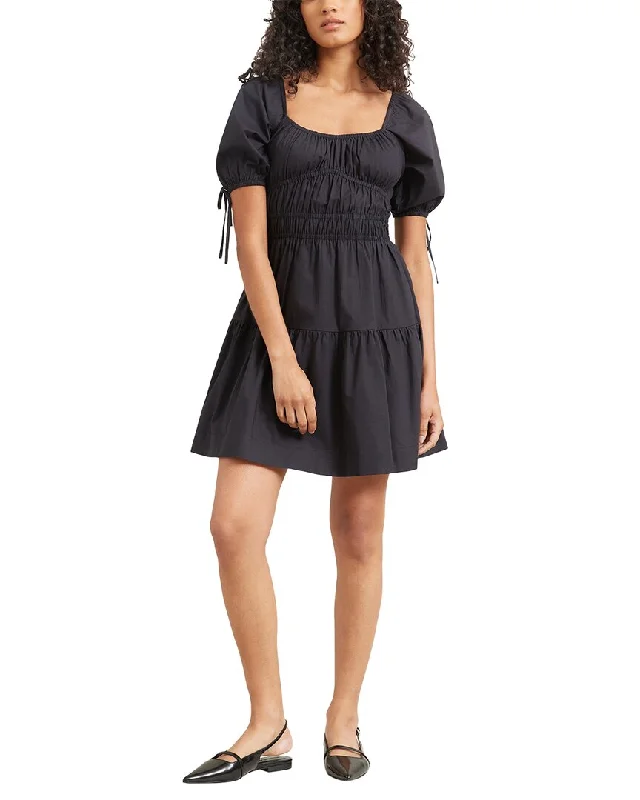 women's empire-line dressesModern Citizen Mori Smocked-Waist Tiered Mini Dress