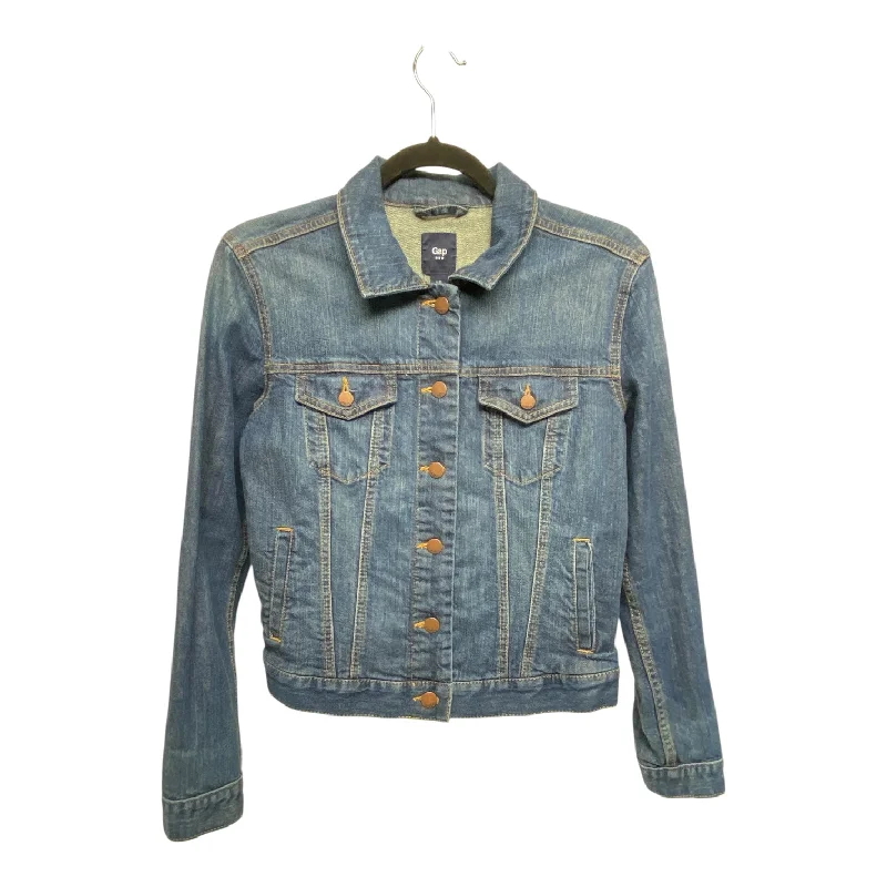 women's coats with oversized fitsJacket Denim By Gap In Blue Denim, Size: Xs