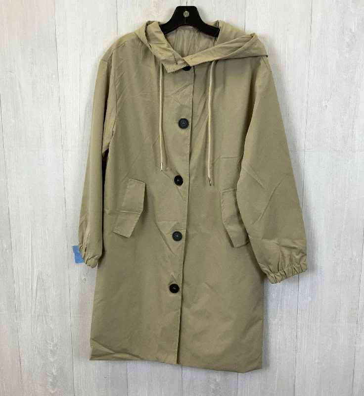 women's coats for cold weatherCoat Raincoat By Clothes Mentor In Beige, Size: M