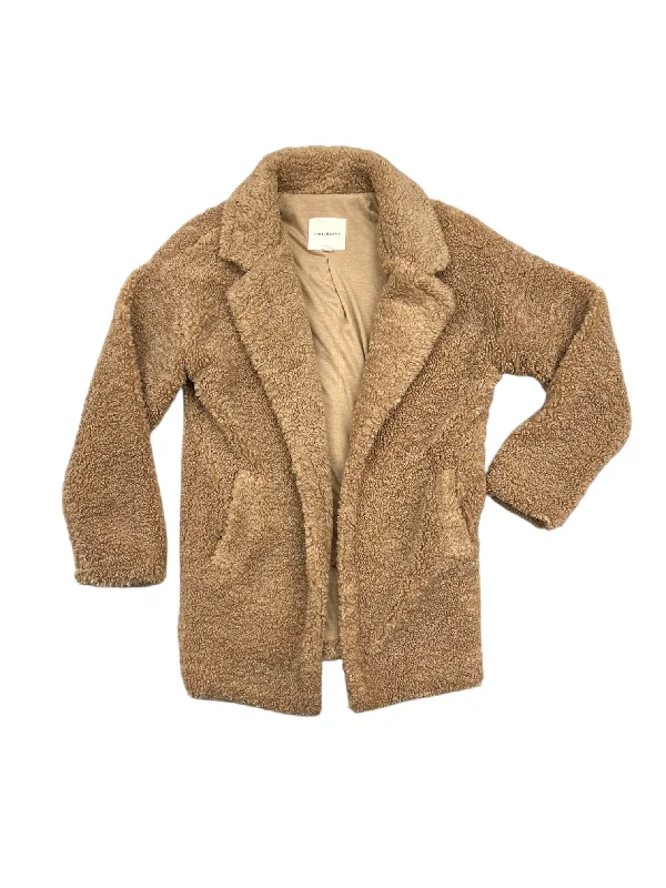 women's bomber jackets and coatsCoat Faux Fur & Sherpa By Thread And Supply In Tan, Size: S