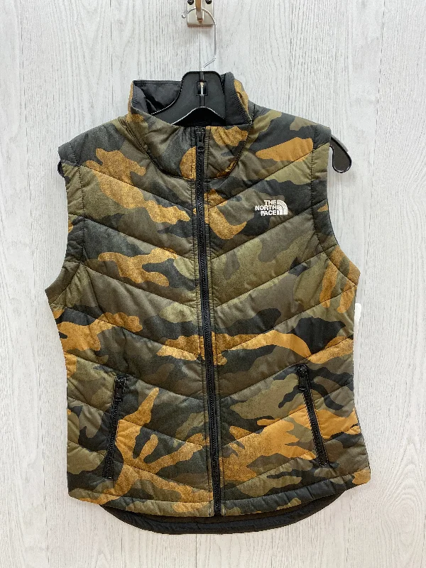 affordable women's coatsVest Puffer & Quilted By The North Face In Camouflage Print, Size: S