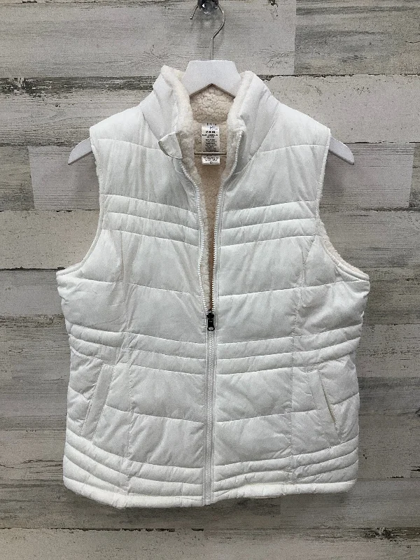 women's coats for those who value both style and comfortVest Puffer & Quilted By Time And Tru In Cream, Size: M