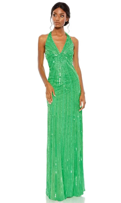 women's sheath dressesMac Duggal 10898 - Halter Sequin Evening Dress