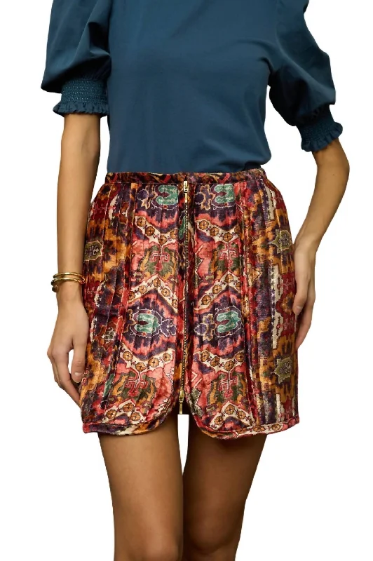 women's handmade casual skirtsAyla Skirt In Thara Multi Print