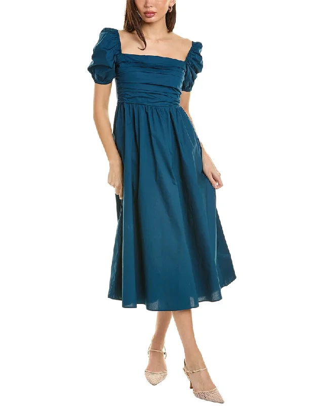 women's bell-sleeved dressesLyra & Co Midi Dress