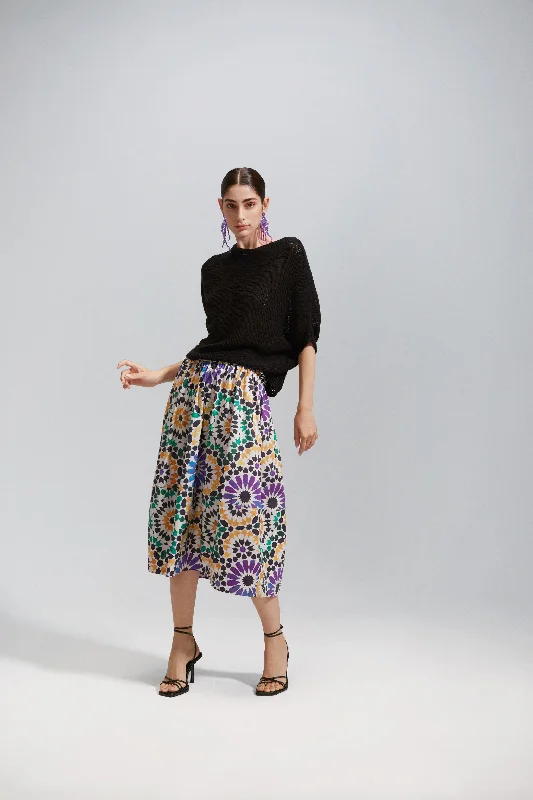 women's velvet wrap skirts for elegant eveningsSkirt Juju Mosaic