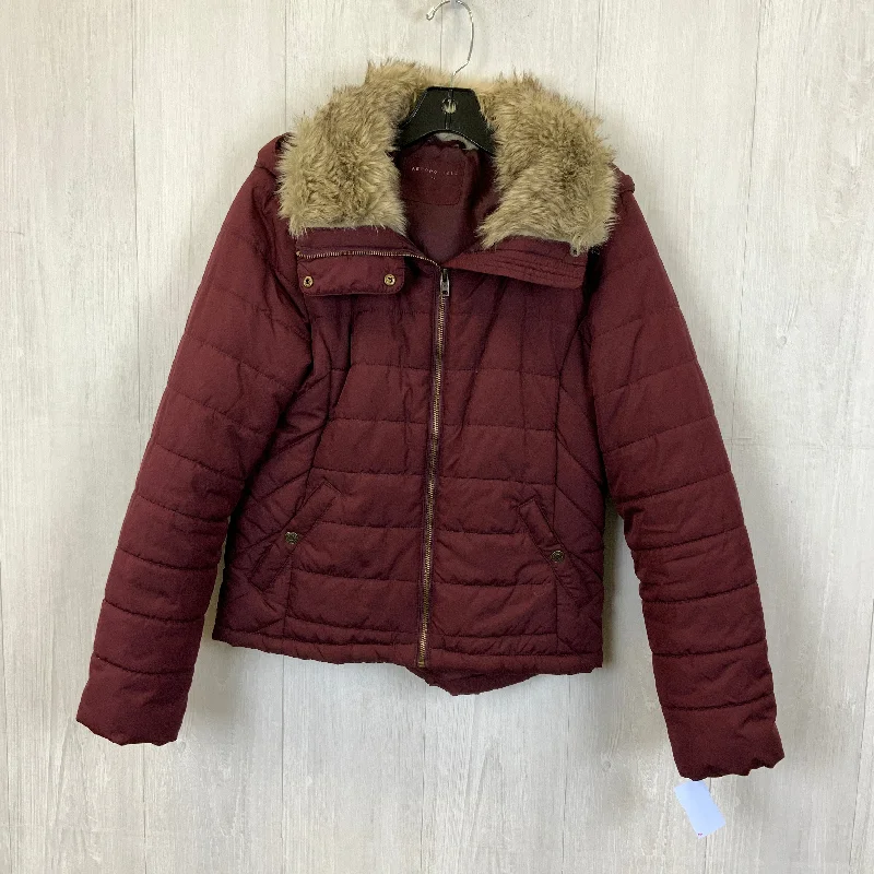 women's coats for skiingCoat Puffer & Quilted By Aeropostale In Maroon, Size: M