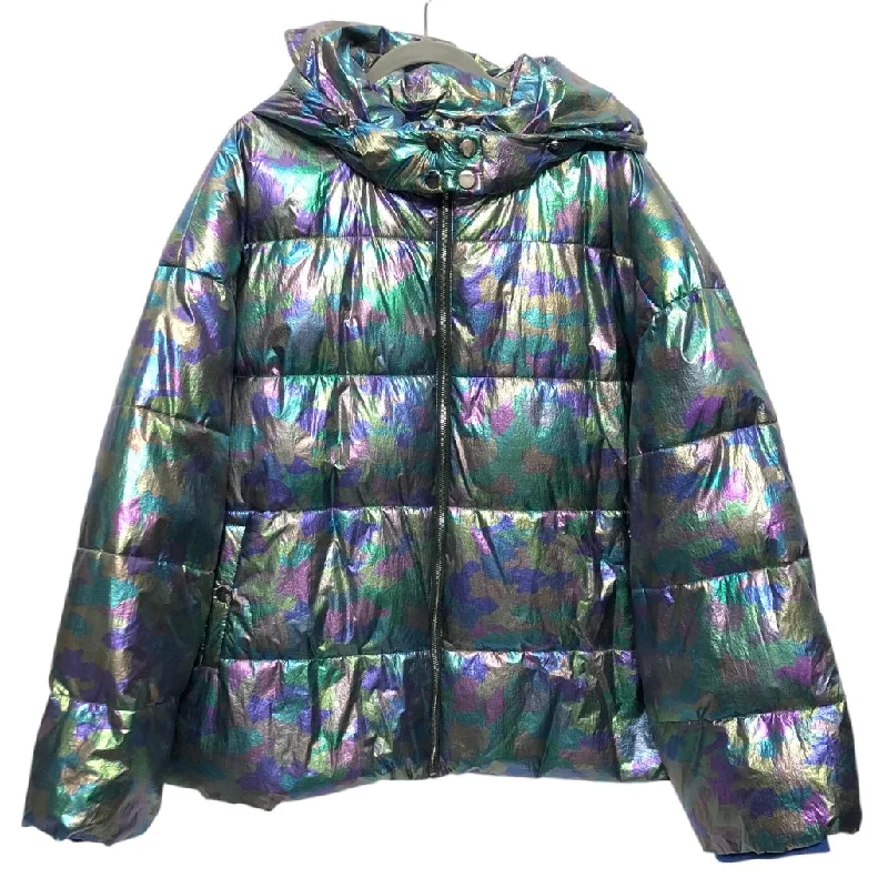 eco-friendly women's coatsCoat Puffer & Quilted By Shein In Multi, Size:4X