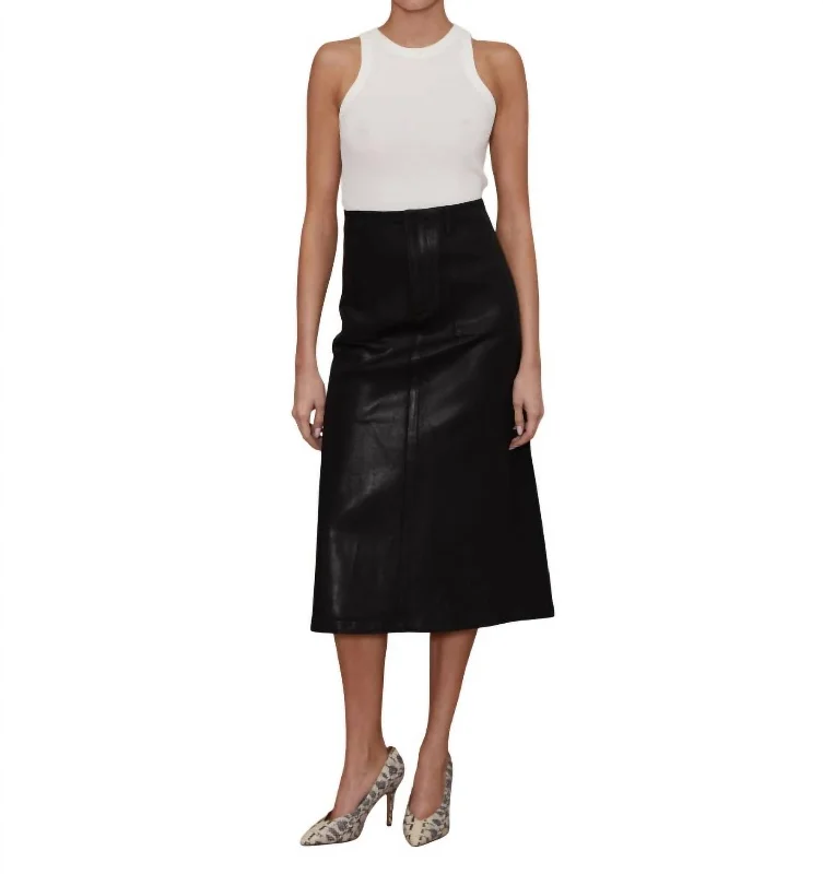 women's adventure-ready evening skirtsJocelyn Skirt In Black Coated