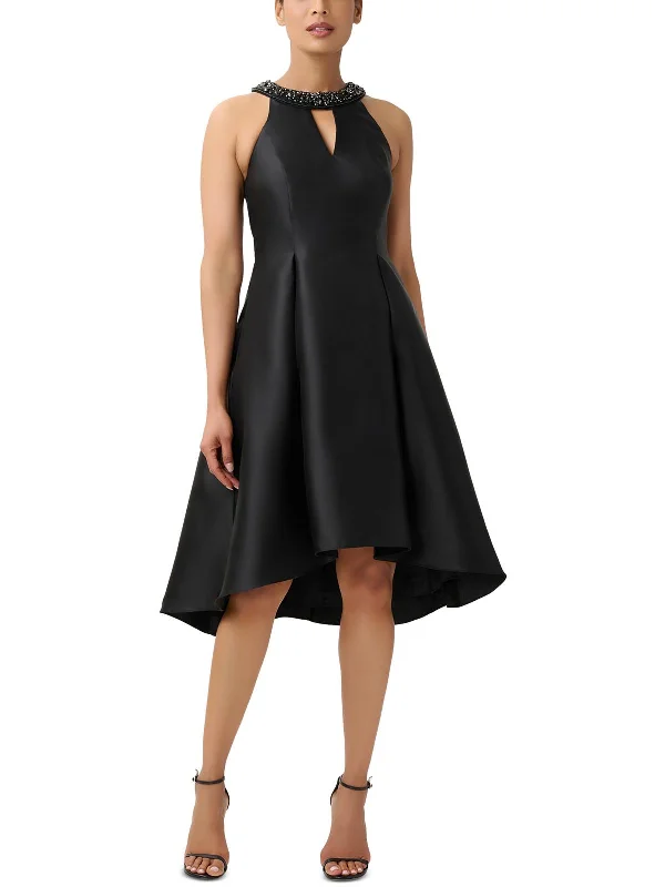 women's midi dressesMikado Womens Cocktail Midi Fit & Flare Dress