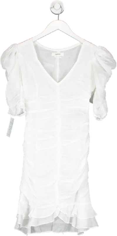 women's prom dressesÉtoile Isabel Marant White Marant Etoile Sireny Cotton-voile Mini Dress UK XS/S