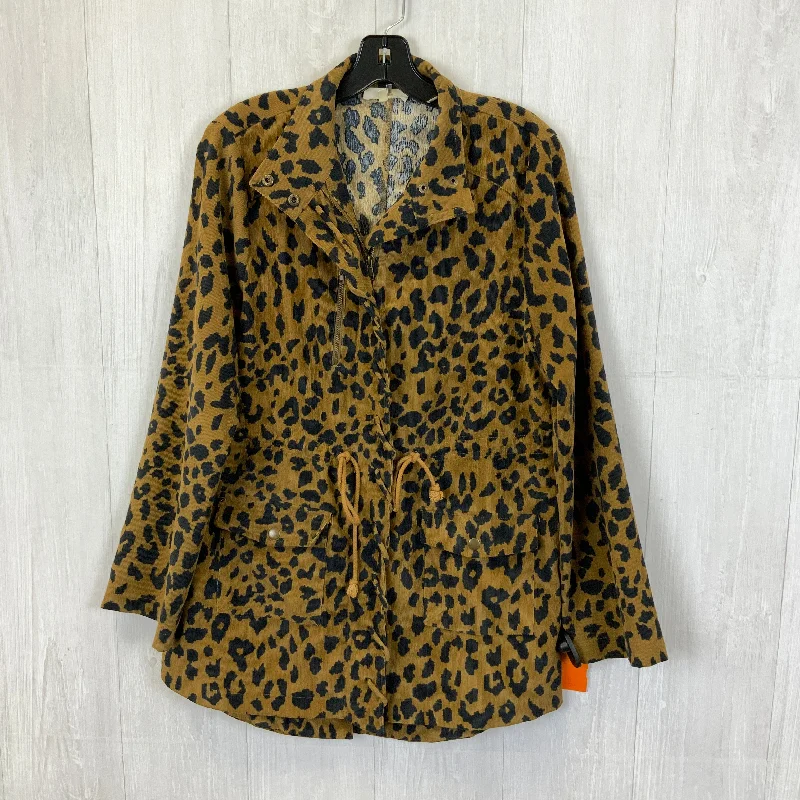 women's coats for cozy nights inJacket Utility By Entro In Animal Print, Size: M