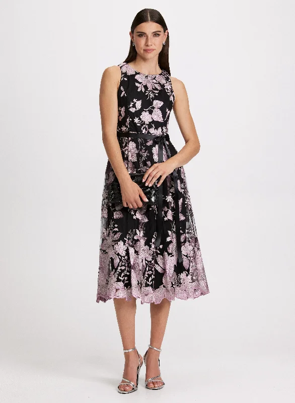 women's sheath dressesFloral Print Midi Dress