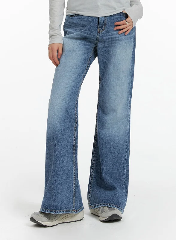 women's denim jeans for formal eventsLight Wash Bootcut Jeans CF422