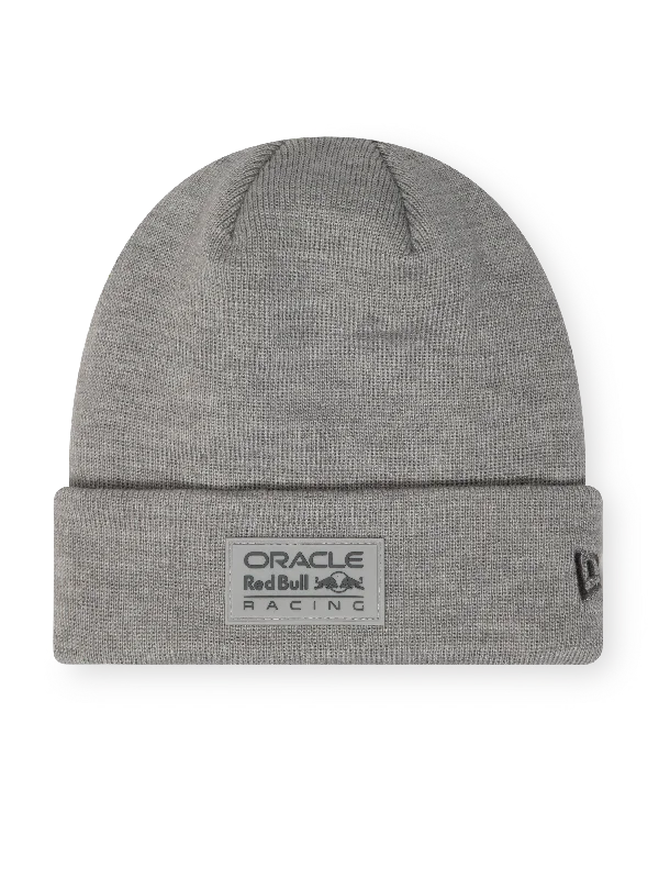 vegan women's coats (fur-free options)Oracle Red Bull Racing New Era Grey Marl Beanie