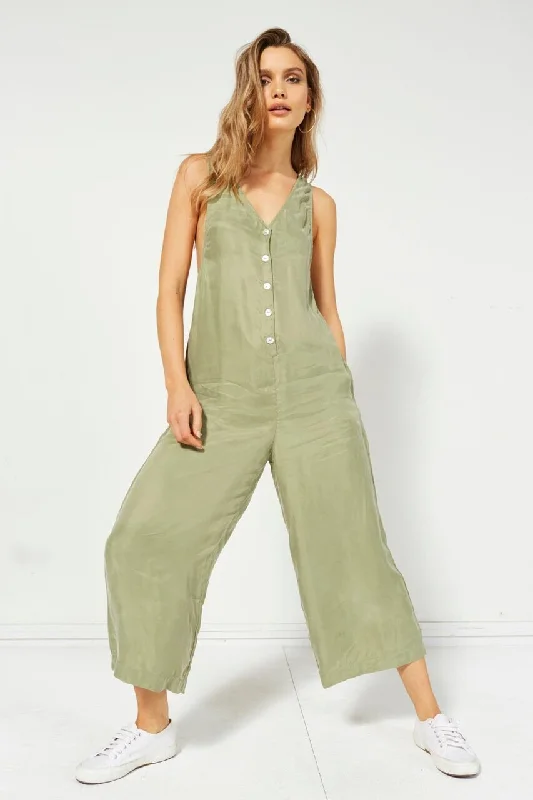 women's jumpsuits for runningMinkPink BORDERLINE JUMPSUIT - SAGE