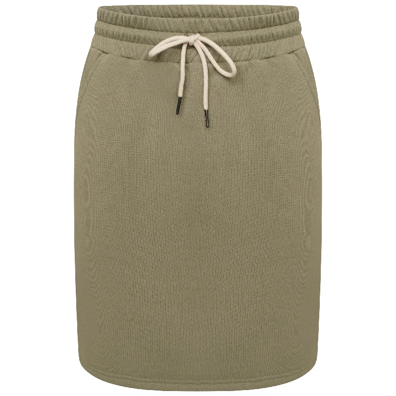 women's warm party skirtsDRAWSTRING SWEAT SKIRT