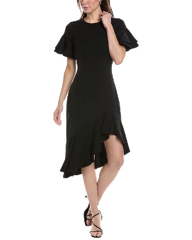 women's stretch dressesBlack Halo Ruiz Midi Dress