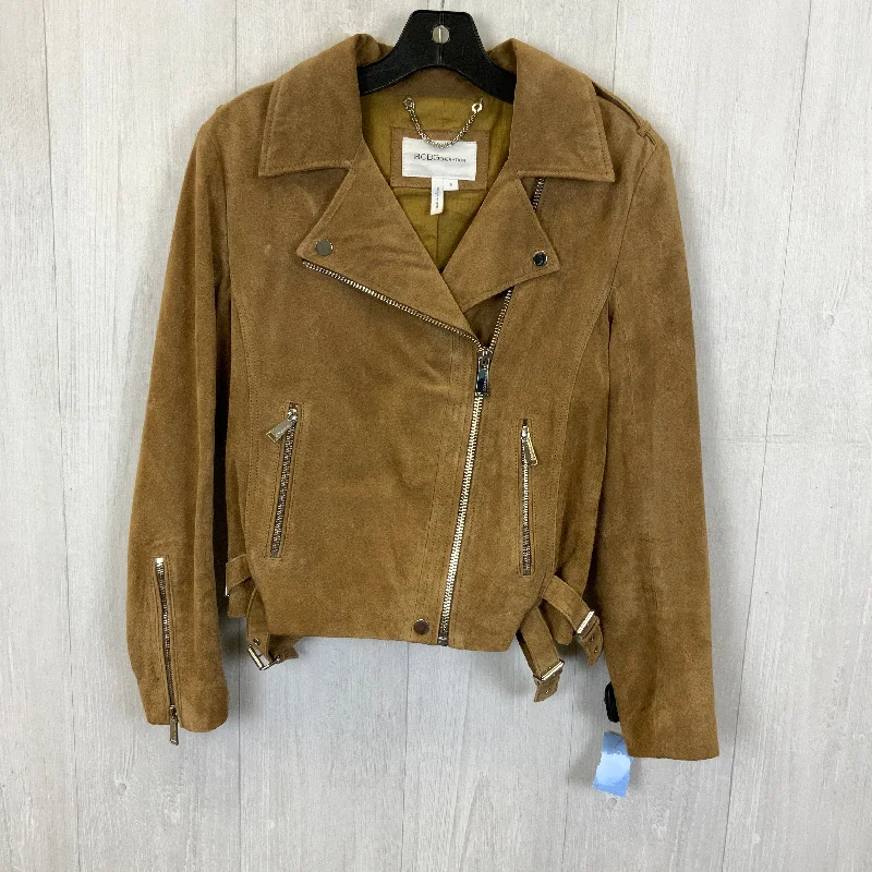 women's coats for vintage fashion enthusiastsJacket Leather By Bcbgeneration In Tan, Size: S