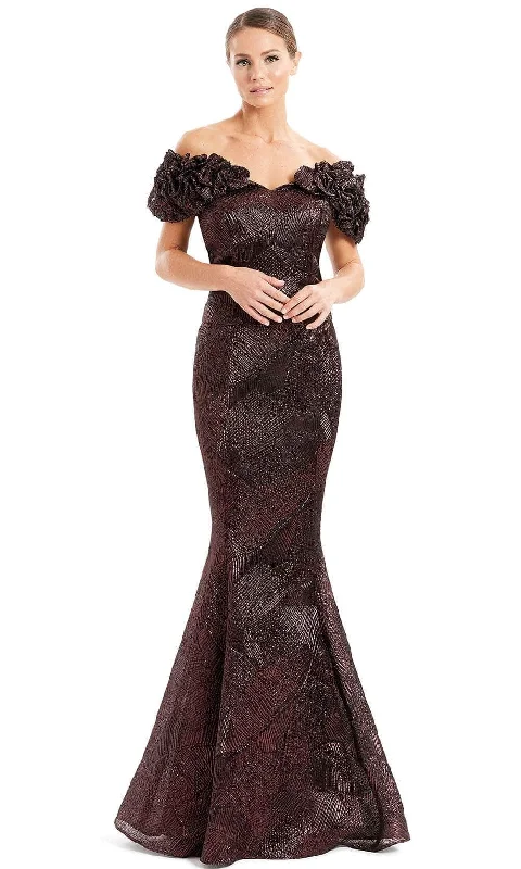 women's floral dressesAlexander by Daymor - Metallic Evening Gown 1650