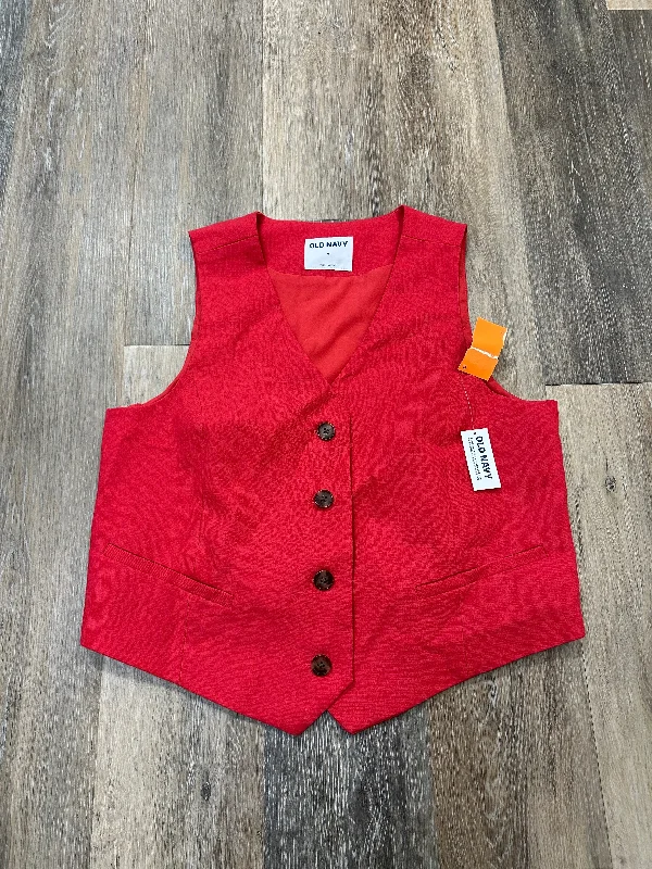 trendy women's coatsVest Other By Old Navy In Red, Size: M