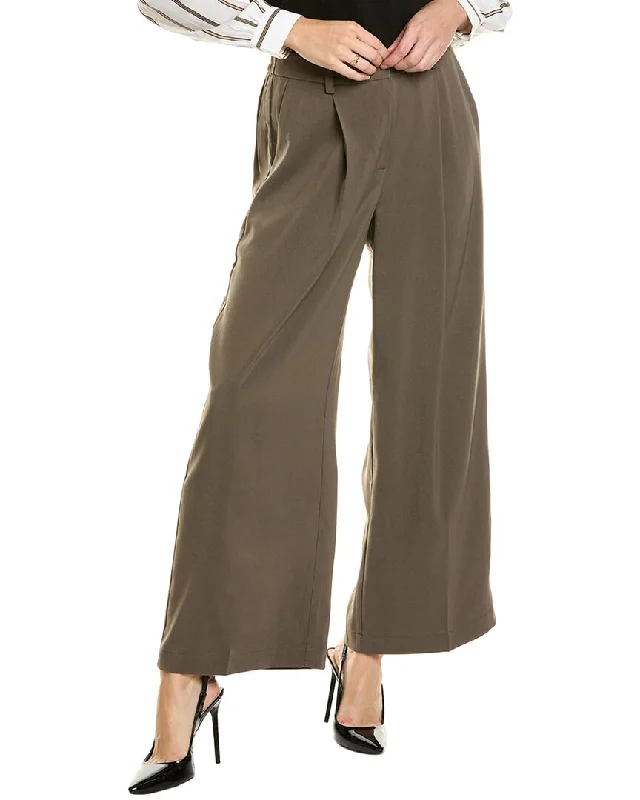 women's polyester pantsAdrianna Papell Soft Twill Trouser