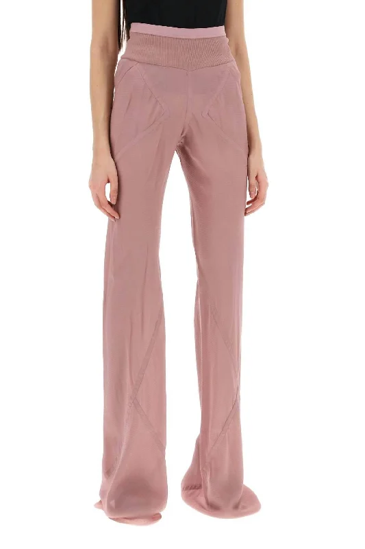 women's chiffon pantsBias Pantaloni In Dusty Pink