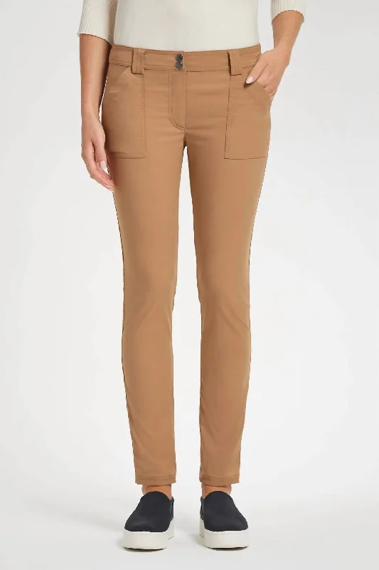 women's reversible pantsMccall Skinny Pants In Caramel