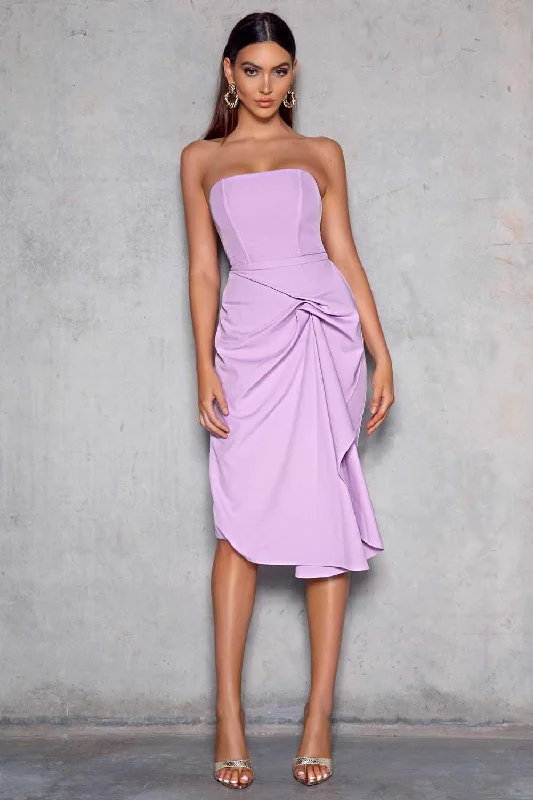 women's cold-shoulder dressesArell Dress - Lavender