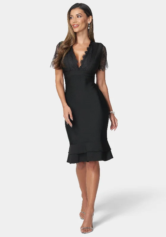 women's cocktail dressesBandage & Lace Dress