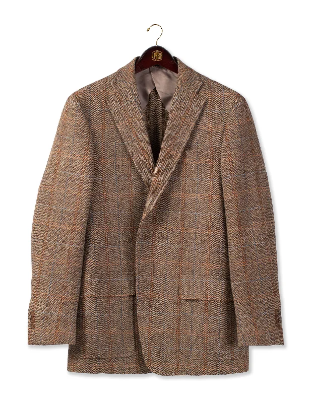 women's prom dressesHARRIS TWEED TAN WINDOWPANE SPORT COAT - CLASSIC FIT