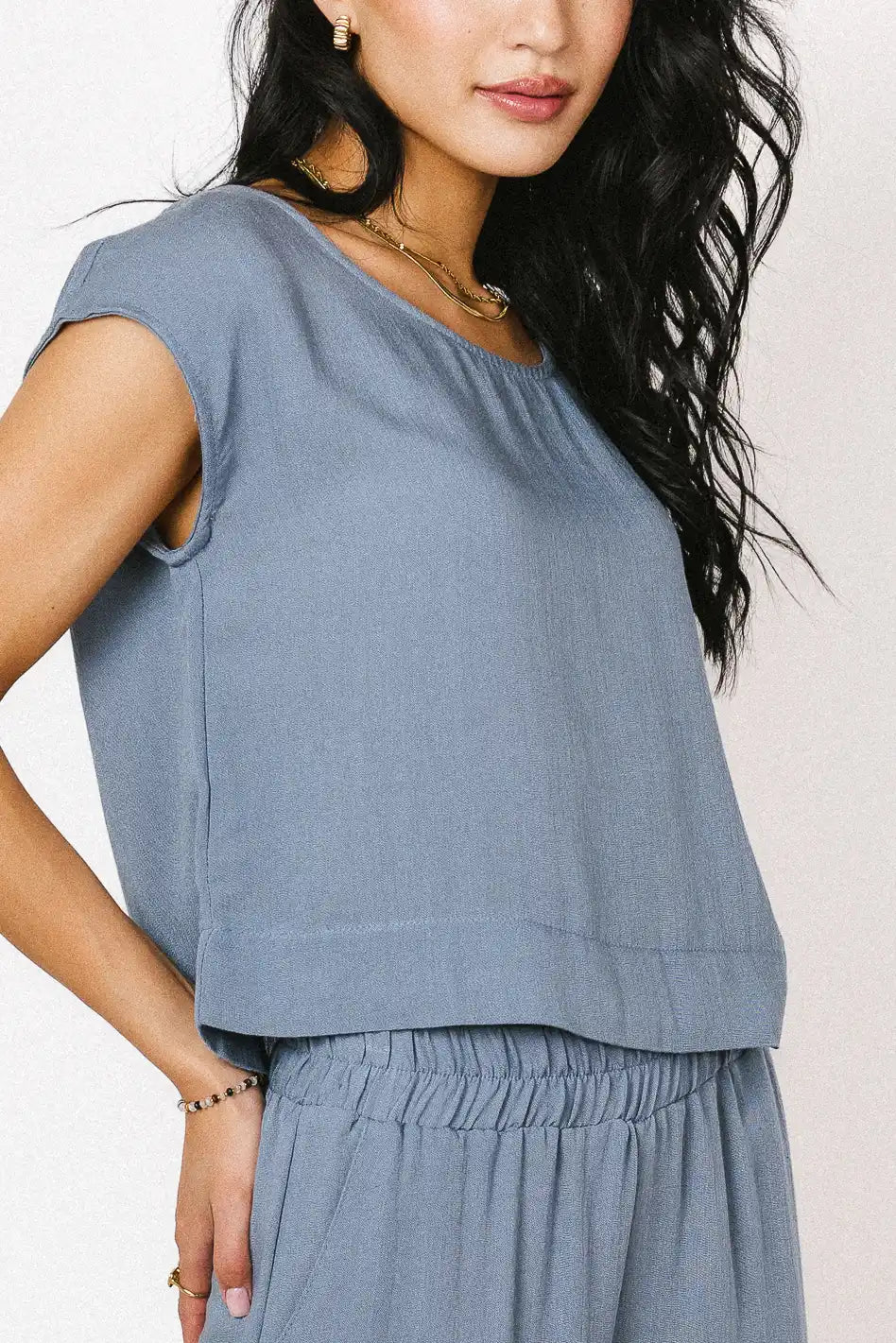 women's empire-line dressesMaren Top in Slate - FINAL SALE