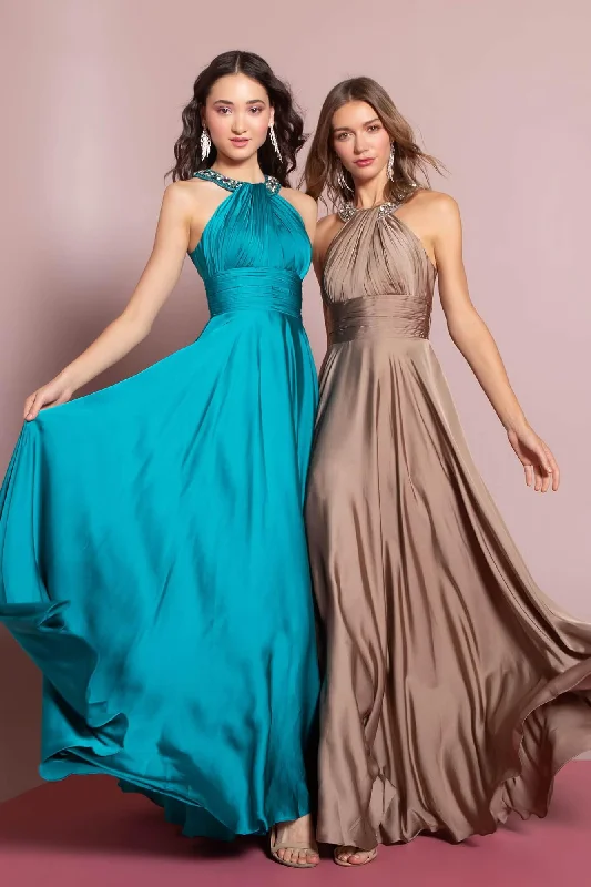 women's ruffle dressesFlowey Long Prom Dress Formal Sale