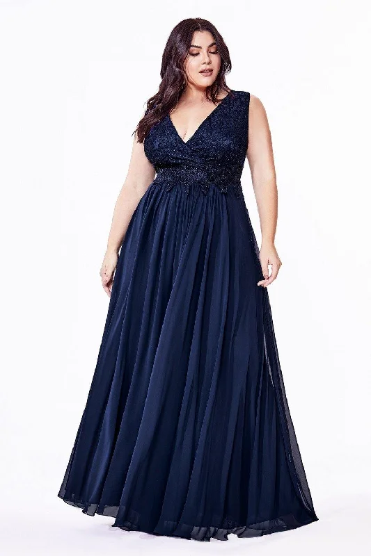 women's fair-trade dressesNavy 16 Cinderella Divine S7201 Long Plus Size Prom Dress Sale