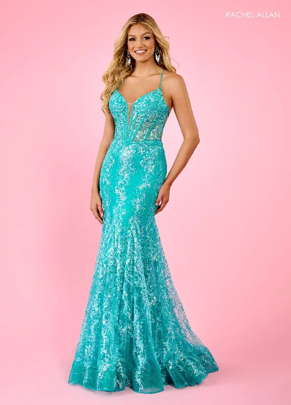 women's vintage dressesRachel Allan 70491 Mermaid Fit Long Prom Dress