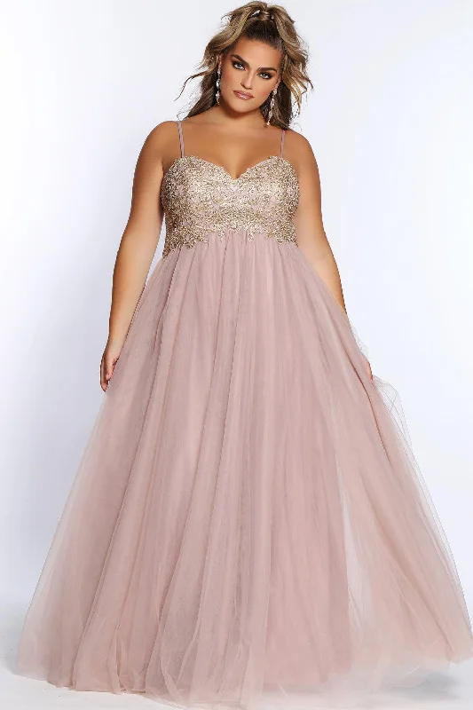 women's eco-friendly dressesSydneys Closet SC7309 Long Plus Size Homecoming Prom Dress